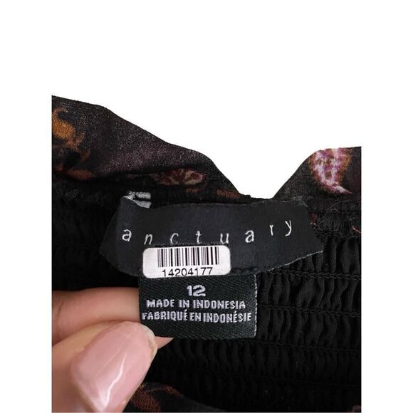 Sanctuary Womens Run Wild Shift Dress Size 12 Printed Floral Rayon Lined Bohemia - Picture 3 of 7